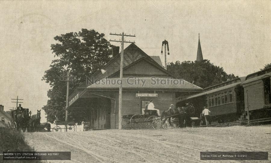 Postcard: Boston & Maine Station, Salmon Falls, N.H.